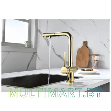 Смеситель Paulmark Serpentine Se213222-G (золото) картинка 12